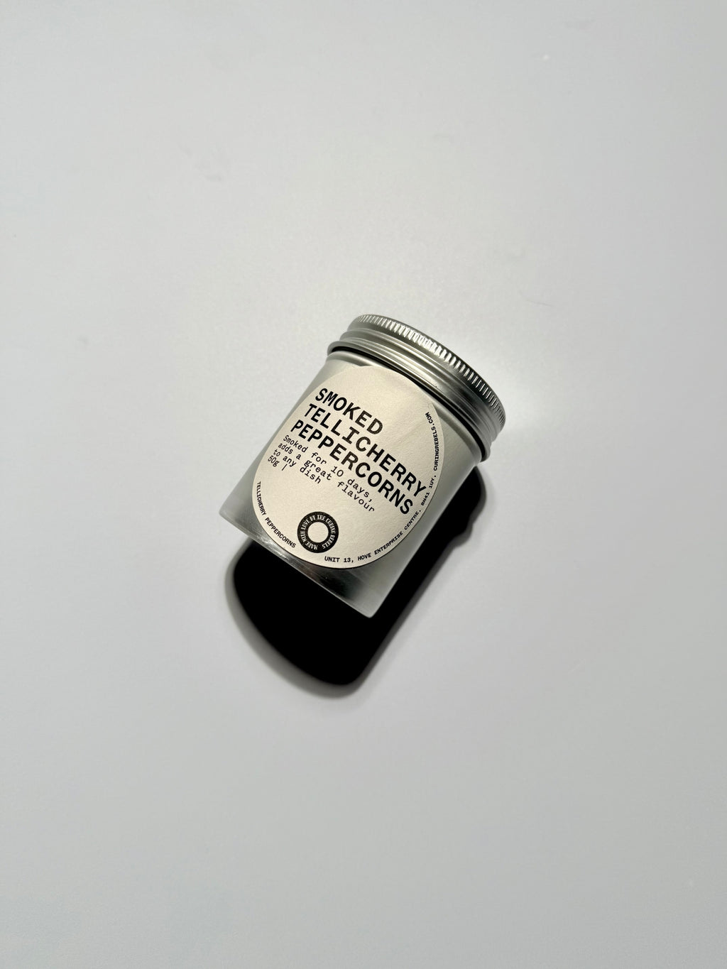 Smoked salt & Tellicherry Smoked Peppercorns 2x 50g gift tins