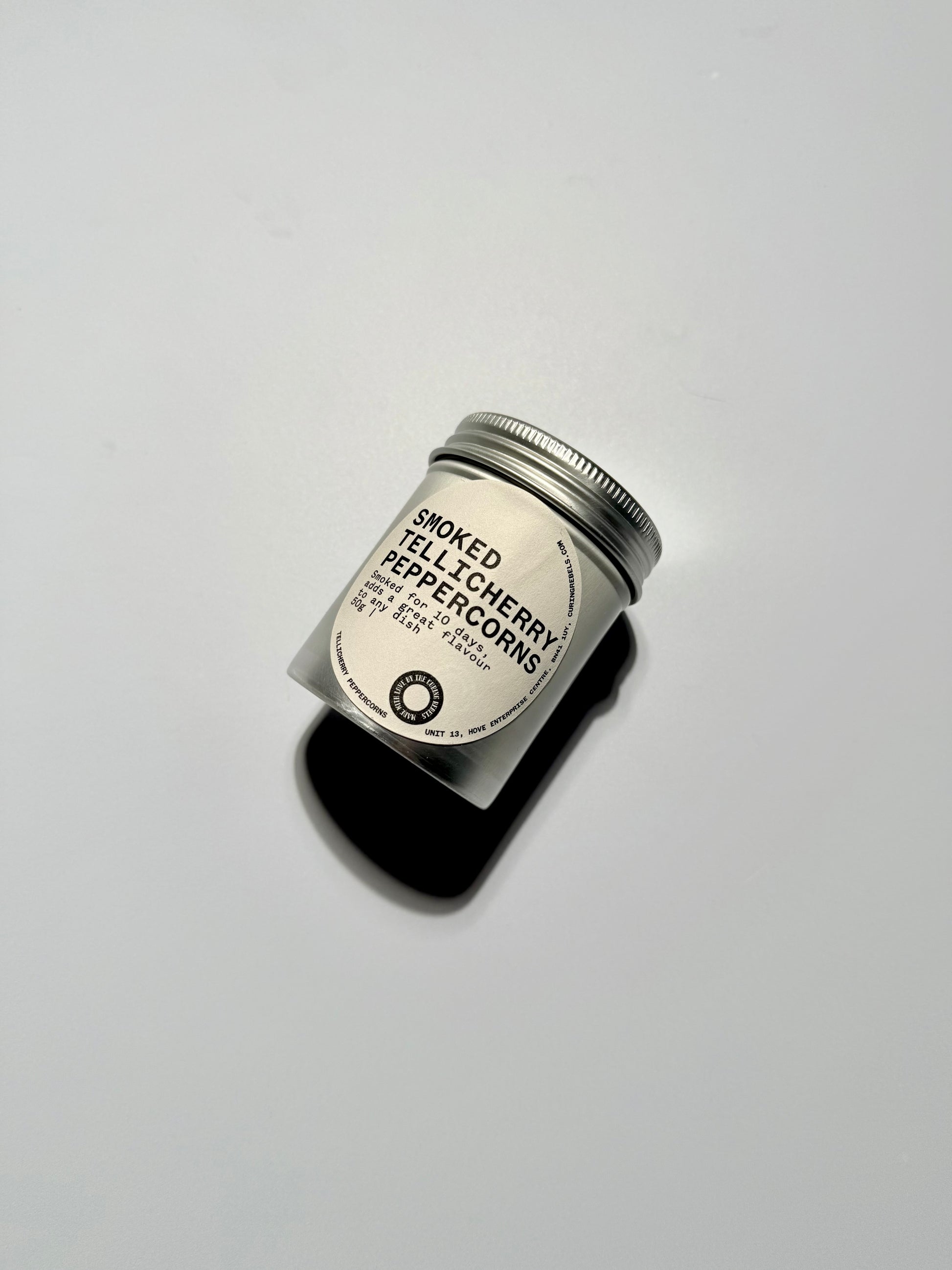 Smoked salt & Tellicherry Smoked Peppercorns 2x 50g gift tins